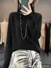 Suéter Básico de Gola Alta para Mulheres, Outono e Inverno Aconchegante Engrossado Slim Fit Tricô 100% Lã