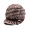 Sombrero de Otoño e Invierno para Mujeres de Mediana Edad y Mayores, Gorro de Lana Tejido para Abuela, Señora Mayor, Protección contra el Frío, Calidez, Más Terciopelo, Grueso, Gorro de Lana para Mamá