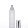 Garrafas de Loção Grossas de Vidro Fosco para Atacado, Frascos Dispensadores Tipo Bomba para Base Líquida, Spray de Essência, Cosméticos Líquidos Originais e Produtos de Cuidados com a Pele