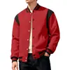 Chaqueta de Otoño/Invierno para Hombre Costa Oeste de América Transfronteriza Uniforme de Béisbol Amazon Casual Peso Pesado Calle Alta Cardigan de Forro Polar Hombre