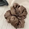 Almofada Cor Sólida Elástico de Cabelo para Dormir Macio e Ceroso Cor Morandi Elástico de Cabelo Coque de Cabelo Anel Intestino Gordo Cheio de Algodão Anel Intestino