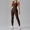 Mono Caijue Una Pieza Estilo Europeo y Americano Sensación de Segunda Piel Espalda Hermosa Jumpsuit Sexy Ropa de Yoga para Mujer Elástico Moldeador Fitness Yoga Set
