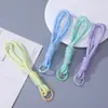 Cordão de Celular Chaveiro Pingente Colorido com Nó de Feijão Dupla Camada DIY Mosquetão Mochila Garrafa de Água Acessórios para Pendurar