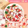 Muñeco de nieve de Papá Noel, crema de bricolaje, pegamento, funda de teléfono, bolsa, accesorios para el cabello hechos a mano, accesorios de resina caseros