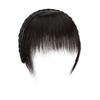 Agite o mesmo estilo trança, faixa de cabelo, franja, uma peça de cabelo real, testa, cortina, costeletas, cobrir cabelos brancos, franja, franja, peruca quebrada