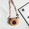 Cartera de Silicona Color Té de Capibara de Venta Caliente Temu Transfronteriza Bolso Pequeño Cruzado de Silicona Superventas de Amazon