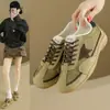 Nuevas zapatillas gruesas de estilo coreano para mujer, colección de verano 2026, zapatillas deportivas y para correr para estudiantes, zapatillas casuales, zapatillas con plataforma de suela gruesa para aumentar la altura