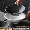 Xiangyuanmei Vajilla de melamina tazón grande comercial patrón de piedra esmerilada tazón para fideos para hot pot picante, fideos de arroz, fideos para sopa, tazón grande para sopa