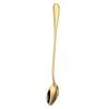Atacado de fábrica 1010 colher redonda para gelo aço inoxidável cabo longo colher de gelo Dourada colher de café colher de misturar colher de mel Colher coreana