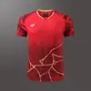 2025 Nova Roupa de Badminton Yy Roupa de Treino para Homens e Mulheres Esportiva Respirável Absorvente de Suor Tops Versão JP Roupa de Competição Roupa para Compra em Grupo