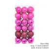 Decoraciones navideñas transfronterizas, bolas galvanizadas, adornos para árbol de Navidad, bolas colgantes, bolas de Navidad de 3 cm - 36 uds.