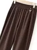 Ropa para mujeres de mediana edad y mayores, pantalones estilo mamá, nuevo y elegante para otoño de 2026, holgados, casual, talla grande, cintura alta, pantalones rectos