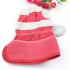 Guantes cortos de soldadura de piel de vaca de dos capas clase AB palma completa color natural media piel lona roja lona amarilla protección laboral guantes de soldador ahora