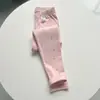 Pantalones de Otoño para Niñas Estilo Nuevo de Primavera, Leggings Elásticos de Algodón Puro, Pantalones Versátiles de Corte Ajustado para Bebés Niñas