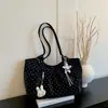 Bolsa de Ombro Tote Grande Capacidade Estilo College Design de Nicho Pontilhado Estilo Coreano Transfronteiriça Moda Nova Tendência 2026