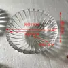 Pantalla de Lámpara de Cristal Estilo Europeo, Lámpara de Vela, Cuenco y Plato de Vidrio, Accesorios de Iluminación para Candelabros, Accesorios de Iluminación DIY para Lámparas de Pared, Piezas