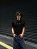 Camiseta de Verano Fresca de Fábrica con Puños Cónicos, Hombros Rectos y un Look Fuerte, Camiseta Básica Versátil Simple de Estilo Americano para Hombre