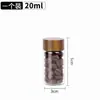 Mini frasco de vidrio para guardar frijoles dorados, mini botella dispensadora de vidrio, mini botella dispensadora de café en polvo, mini botella dispensadora portátil