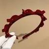 Accesorios para el Cabello de Acrílico, No Metálicos, Antideslizantes, Diadema de Terciopelo Simple para Lavarse la Cara y Controlar el Flequillo
