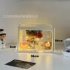 Caja de Almacenamiento de Caja Sorpresa Caja de Exhibición Pop Mart Soporte de Exhibición para Figuras Pequeñas de Oficina Caja de Exhibición Transparente a Prueba de Polvo