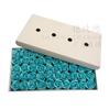 Fábrica de Origen Flor de Jabón de Tres Capas con Base Cabeza de Flor Rosa Simulada Flor de Agua Flor de San Valentín Cabeza de Flor Preservada