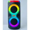 Nuevo altavoz Bluetooth doble de 4 pulgadas portátil portátil para exteriores perilla de audio grande audio RGB inalámbrico explosiones de comercio exterior