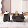 Popular Mesa de Café de Cristal Nórdica de Lujo Ligero Moderna Simple Pequeño Apartamento Sala de Estar Redonda Grande y Pequeña Mesa Lateral para Balcón de Celebridad de Internet