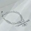Pulsera de Plata de Ley S925 con Cristal Blanco Multifacético, Aliento de Bebé, Polvo de Plata Brillante en Forma de Estrella para Mujer, Joyería de Mano de Gama Alta Versátil para Verano, Nicho