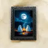 3Dct027 Transfronteiriço Amazon Halloween Fantasma 3D Ímã de Geladeira Porta-Retrato Lembrete de Feriado Adesivo Magnético