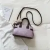 2026 Verano Nuevo Bolso de Hombro Sencillo de Color Sólido Estilo Coreano Bolso Cruzado Sencillo y a la Moda Bolso de Mano de Alta Calidad con Personalidad