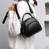 Bolsa Feminina Fashion de Couro Genuíno Bolsa Pequena Transversal Nova de Alta Qualidade Portátil Pequena Bolsa Redonda Bolsa de Ombro de Couro Feminina Versátil