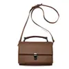 2026 Nueva Moda Retro Bolso Cuadrado Pequeño para Mujer, Bolso de Mano de Cuero de Alta Gama y Bolso Cruzado para Hombre, Bolso de Hombro Versátil para el Trabajo