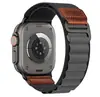 Adecuado para Apple Iwatch11 Correa de Reloj Applewatch S10 Correa de Bucle de Nailon Alpino Etiqueta de Cuero Retro