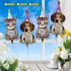 Globos de Gato y Perro de Dibujos Animados de Cumpleaños Transfronterizos Arreglo de Globos para el Primer Cumpleaños de Niños Globos para Puesto de Mercado Nocturno en el Parque