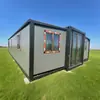 Casa Dobrável de Duas Asas, Casa Pré-Fabricada, Casa Contêiner Móvel, Contêiner Expansível de Duas Asas