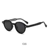 Gafas de Sol de Moda Tendencia con Acabado de Alta Gama, Aspecto Natural, Protección UV, Protección Solar, Gafas de Sol Polarizadas de Lente Plana para Exteriores