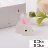 Adornos de Micro Paisaje Resina 3D Conejo Luminoso DIY Funda de Teléfono Llavero Decoración de Refrigerador Materiales Venta al por Mayor Hecho a Mano