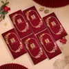 Bolsas de Envelope Vermelho para Casamentos, Vermelho Vinho, Alta Qualidade, Bolsas de Presente de Mil Yuan, Novo Estilo 2026, Bolsas de Dinheiro para Presente de Casamento