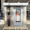 Horno rotatorio de aire caliente para panadería para pasteles de luna, obleas de durazno, tartas de huevo, obleas de leche y palitos de leche, horno de 15 bandejas, 16 bandejas, 32 bandejas