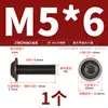 Tornillos de Acero Inoxidable 304 Cabeza Redonda Hexagonal con Arandelas M2M2.5M3M4M5M6M8M10
