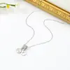 Collar de Acero de Titanio de Concha de Estrella de Mar de Alta Gama, de Venta Caliente Transfronteriza para Mujer, Exquisito y Colorido Colgante de Zirconio, Joyería de Cadena para Clavícula