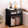 Mesa de noche simple para uso doméstico, Gabinete pequeño de almacenamiento combinado minimalista, Mesa auxiliar de noche, Económica para apartamentos de alquiler