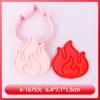 Molde para Galletas Serie Elemento Montaña Fuego Feng Shui Dibujos Animados 3D Molde para Galletas DIY Arcilla Simulación Galletas Impresas