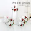 Taza de esmalte de rosa vaso doméstico resistente a altas temperaturas taza de separación de té oficina juego de té regalo para pareja fábrica de tazas