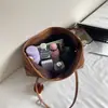 2026 Pingente Casual Simples Nova Bolsa de Compras Grande Capacidade Moda Personalizada para Outono e Inverno Bolsa Tote de Mão ou Ombro para Mulheres