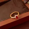 Anillo Abierto Hueco de Zirconia con Baño de Oro Real, Forma de Estrella Ovalada, Estilo Niche, Anillo para Dedo con Temperamento, Joyería de Mano Versátil Retro para Mujeres