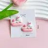 Cara Brillante Serie Conejo Arcoíris Accesorios de Resina para Manualidades Funda de Teléfono Flor para Zapato Hebilla de Zapato Parche Material para Accesorios de Cabello