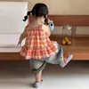 Pantalones tipo linterna estilo coreano para niños, jeans elegantes de verano para bebé, nuevos pantalones cortos holgados versátiles 2026 62355