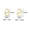 Conector de Fecho em Oito de Aço Inoxidável Fecho em S W para Pulseira Colar Acessórios de Joia Fecho em Oito de Aço Inoxidável