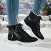 Envío directo transfronterizo de zapatos de algodón de talla grande, nueva colección de invierno 2026, botas de nieve cálidas con forro de felpa para mujer, zapatos de algodón versátiles de suela gruesa